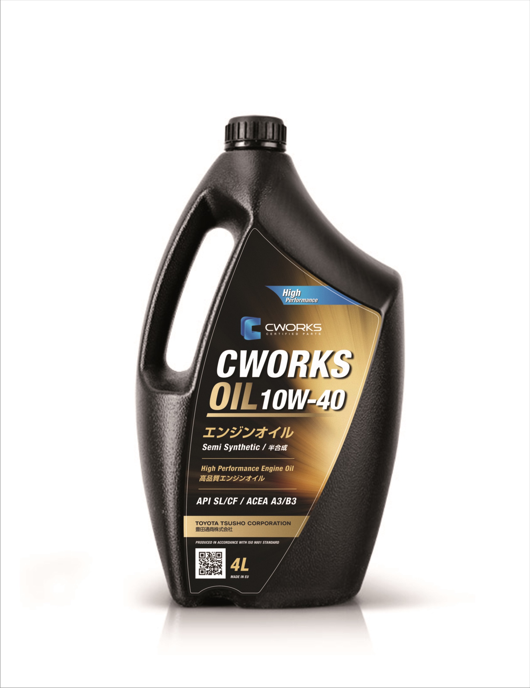 A130R4004 — Масло моторное CWORKS OIL 10W-40 A3/B3, 4L CWORKS