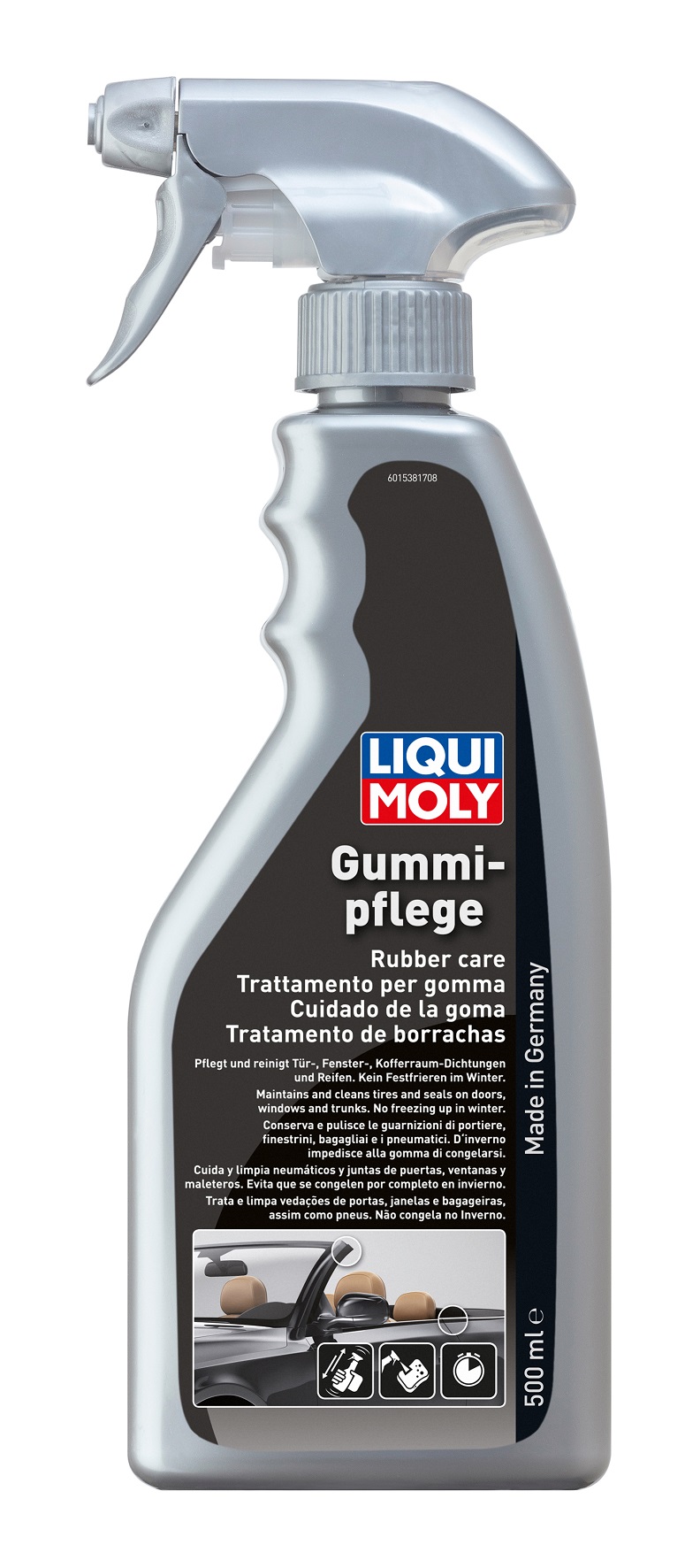 1538 — Спрей для ухода за резиной Gummi-pflege (500мл) 1538 LIQUI MOLY