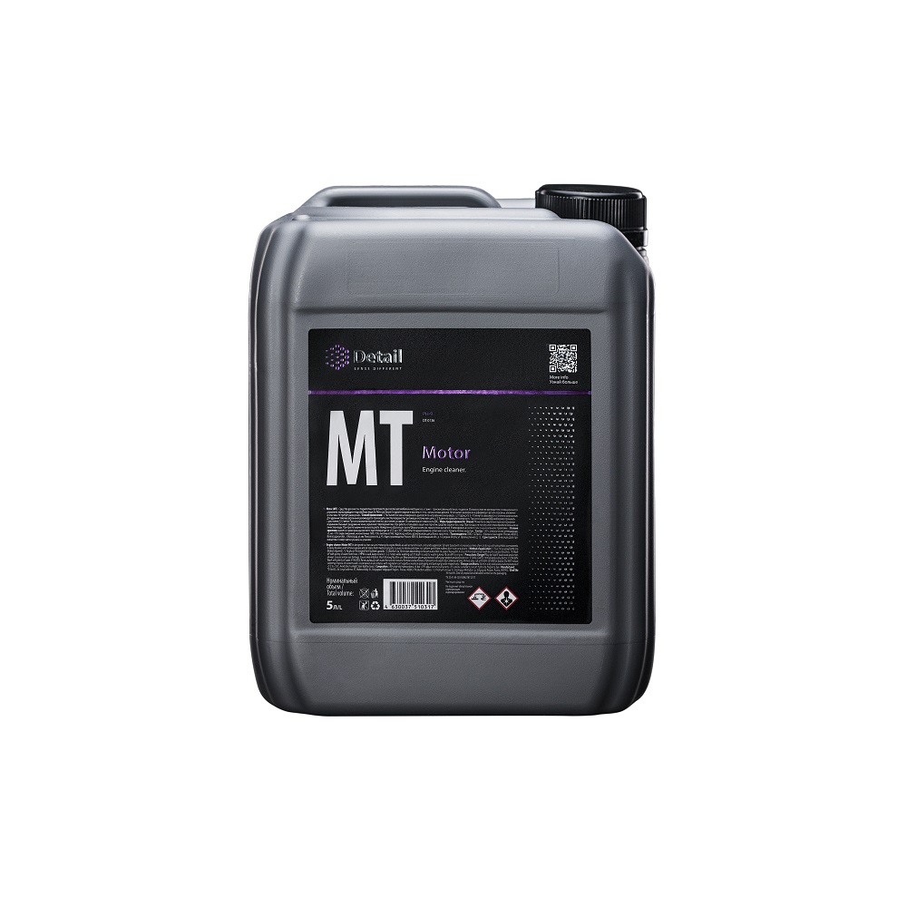 DT0136 — Очиститель двигателя 5л - для очистки подкапотных пространств двигателей автомобилей и мотоциклов, а DETAIL