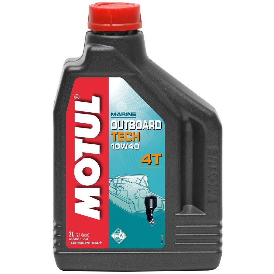 106368 — Масло моторное 10W-40 Полусинтетическое для лодки 2Т MOTUL