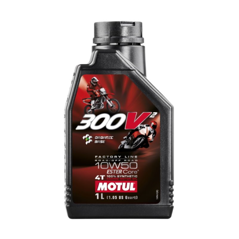 108586 — 300V2 4T FACTORY LINE 10W50 ROAD OFF ROAD  12X1 MOTUL