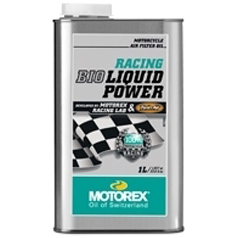 303816 — МаслодлявоздушногофильтраRACINGBIOLIQUIDPOWER1л MOTOREX