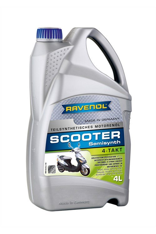 115215500401999 — Моторное масло для 4такт скутеров RAVENOL SCOOTER 4TAKT TEILSYNTH. (4л) NEW RAVENOL