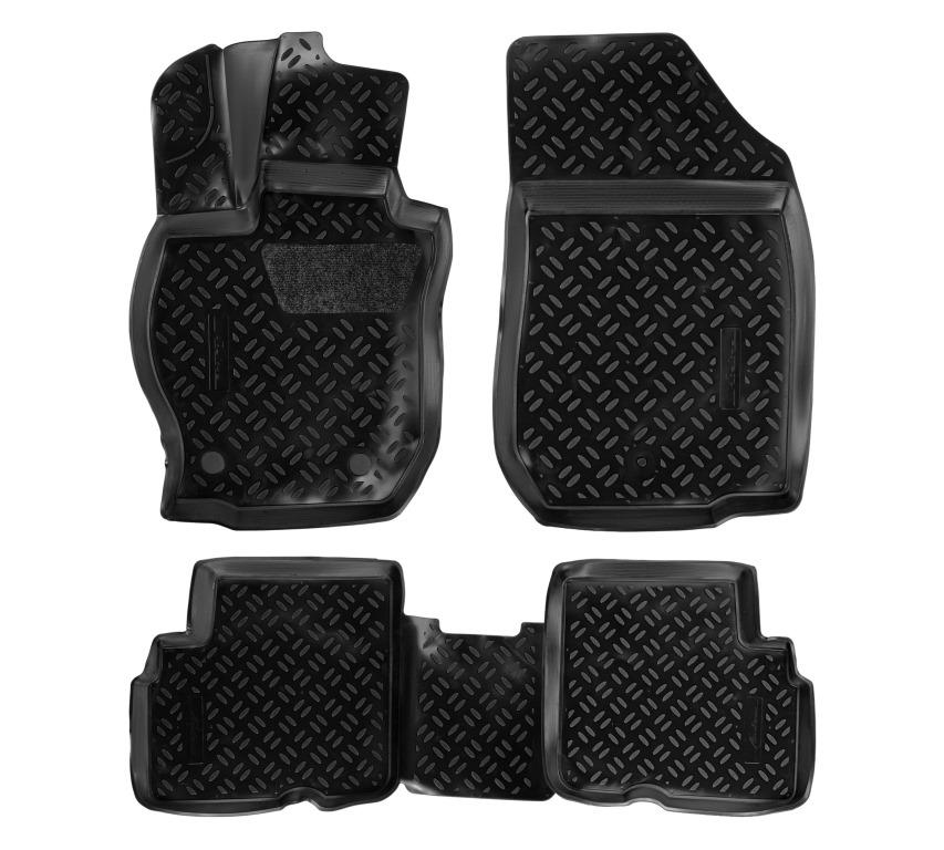 ACMPS48 — Ковры в салон (3D с подпят.) для Nissan Almera (G11) (13-) компл. 4 шт., (крепеж), выс. борт, полиме AIRLINE