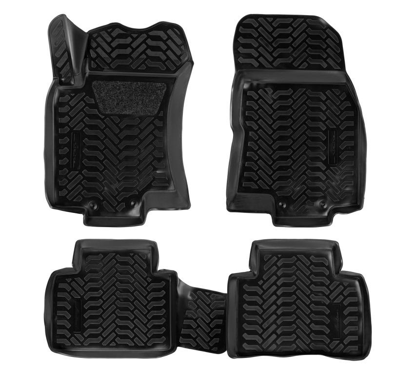 ACMPS50 — Ковры в салон (3D с подпят.) для Nissan X-Trail (T32) (14-) компл. 4 шт., выс. борт, полимер., черн. AIRLINE