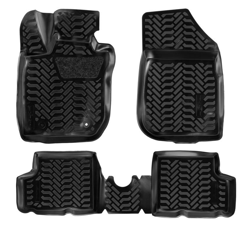 ACMPS53 — Ковры в салон (3D с подпят.) для Renault Duster 2WD (11-15) компл. 4 шт., выс. борт, полимер., черн. AIRLINE