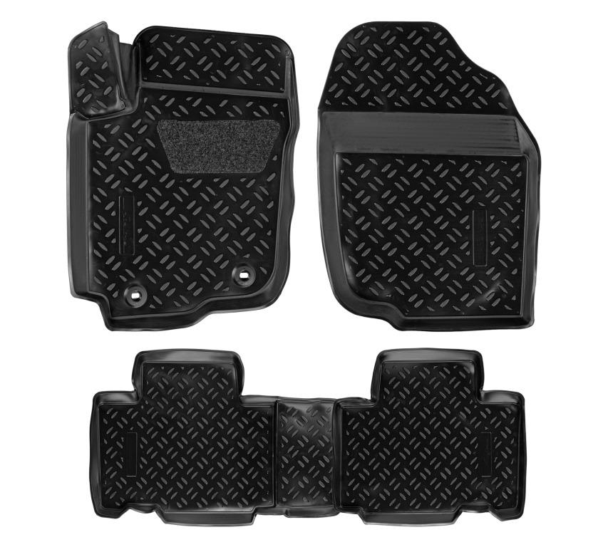 ACMPS67 — Ковры в салон (3D с подпят.) для Toyota RAV4 (2013-) компл. 4 шт., (крепеж), выс. борт, полимер., че AIRLINE