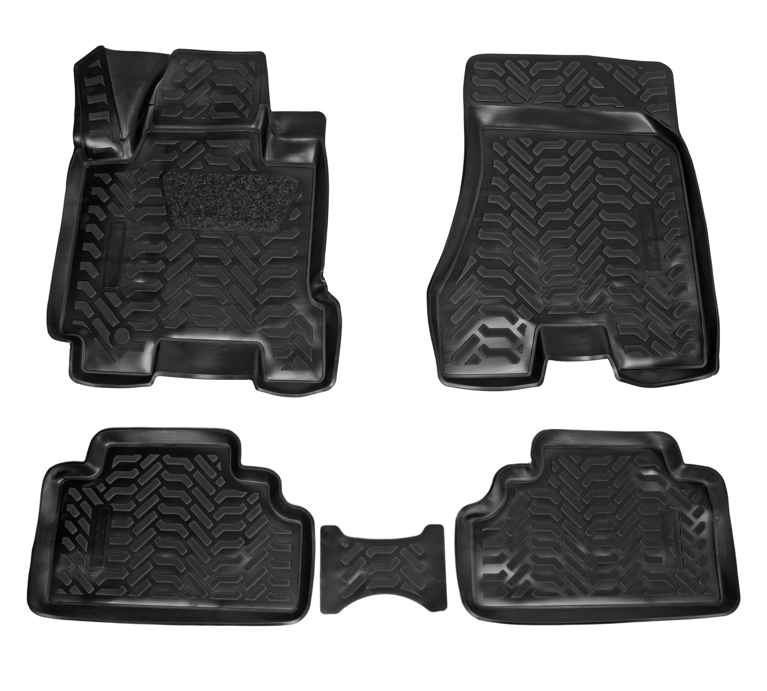 ACMPS85 — Ковры (3D с подпят.) для Hyundai Tucson (04-09) 4 шт., выс.борт, полимер., черн. (ACM-PS-85) AIRLINE