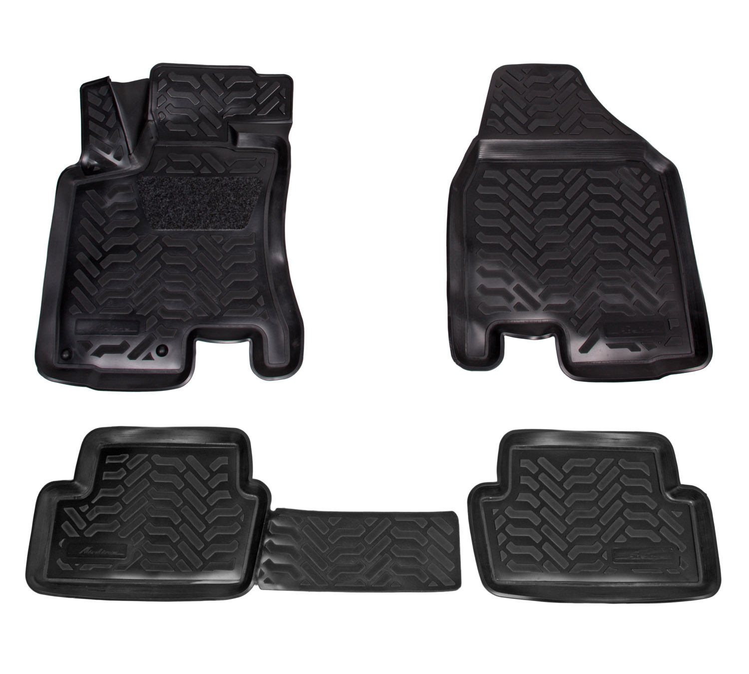 ACMPS89 — Ковры (3D с подпят.) для Nissan Qashqai (07-14) 4 шт., выс.борт, полимер., черн. AIRLINE