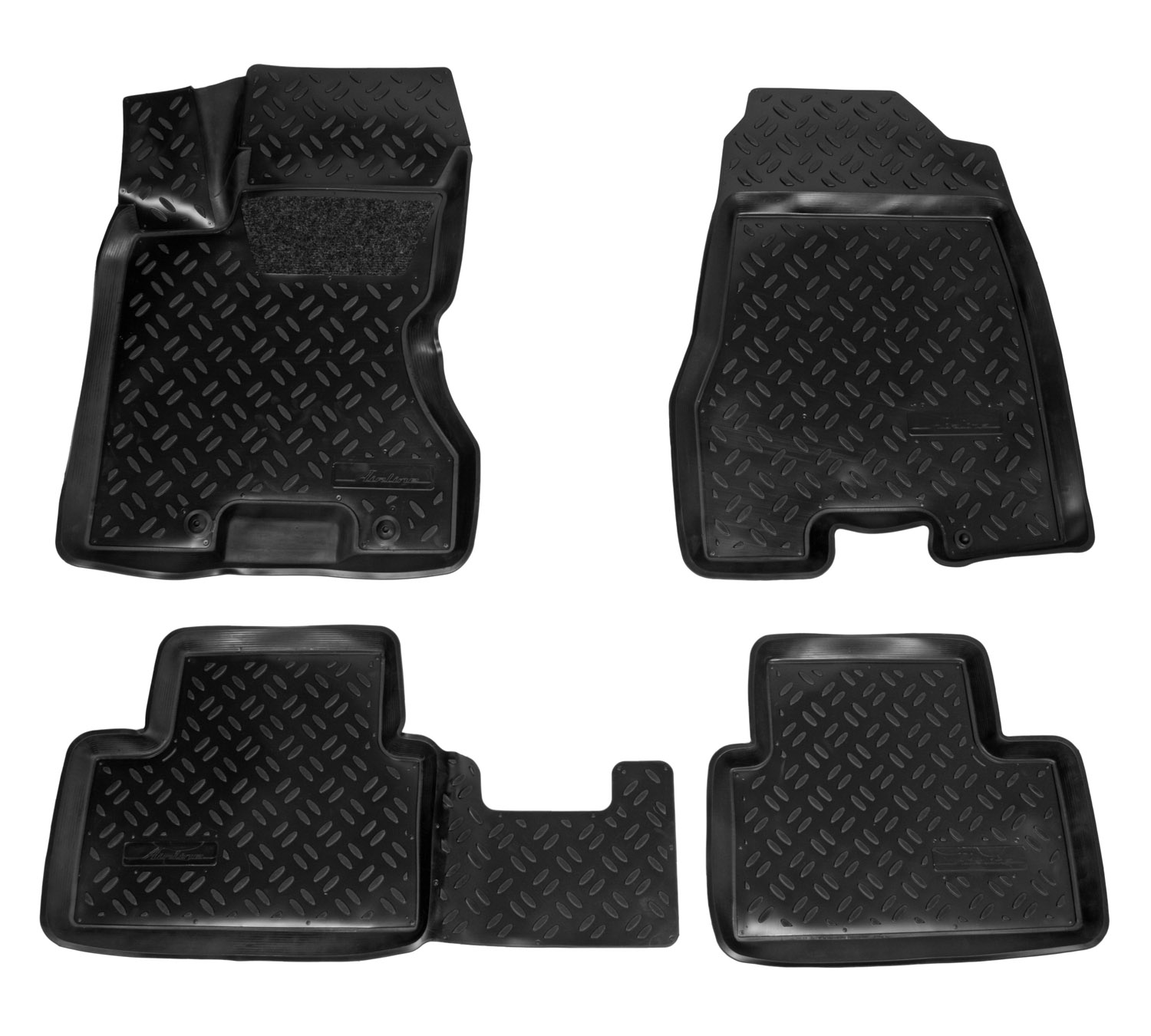 ACMPS90 — Ковры (3D с подпят.) для Nissan X-Trail (07-14) 4 шт., выс.борт, полимер., черн. AIRLINE