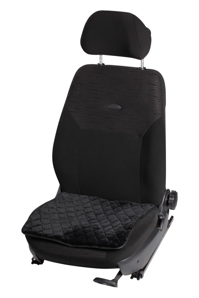 AFCA02 — Накидка (подушка) из искусственного меха на сиденье, черная с коротким мехом, 1 шт.(AFC-A-02) AIRLINE