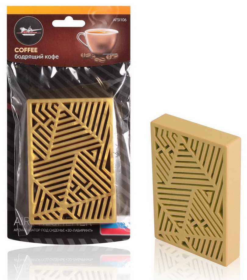 AFSI106 — Ароматизатор под сиденье пластик 3Dлабиринт BOSS (AIRLINE) AIRLINE