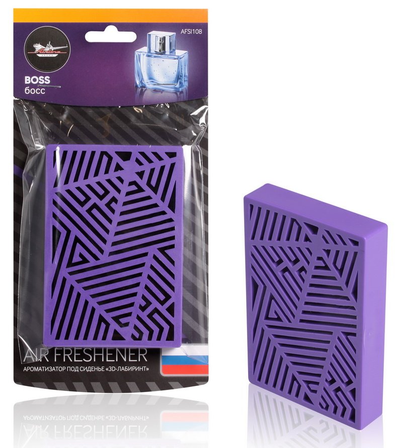 AFSI108 — Ароматизатор под сиденье пластик 3Dлабиринт арбузная свежесть (AIRLINE) AIRLINE