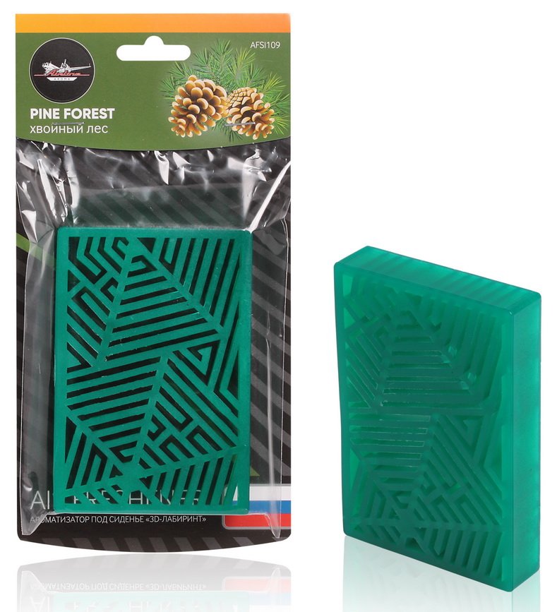 AFSI109 — Ароматизатор под сиденье пластик 3Dлабиринт BOSS (AIRLINE) AIRLINE