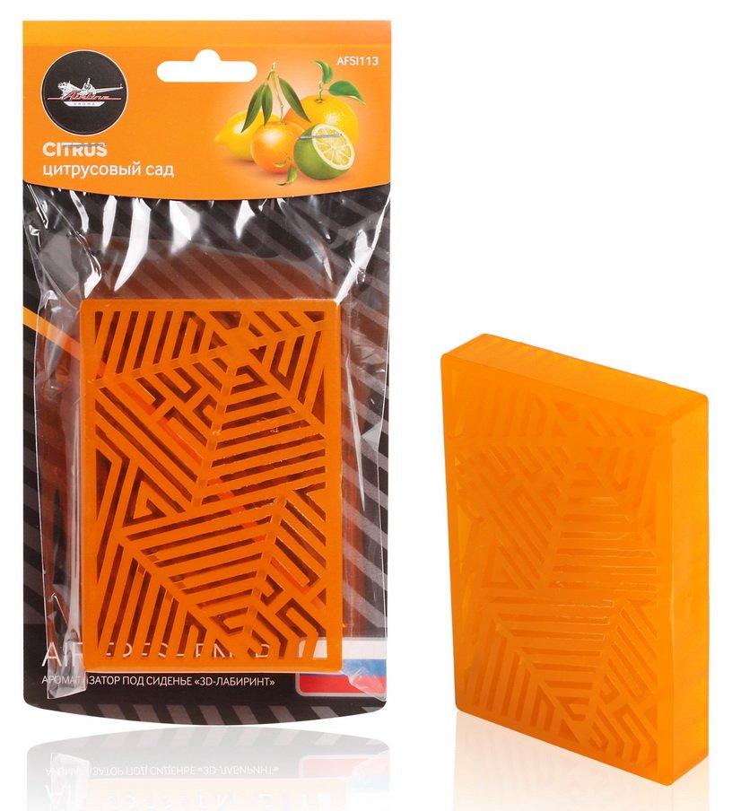 AFSI113 — Ароматизатор под сиденье пластик 3Dлабиринт BOSS (AIRLINE) AIRLINE