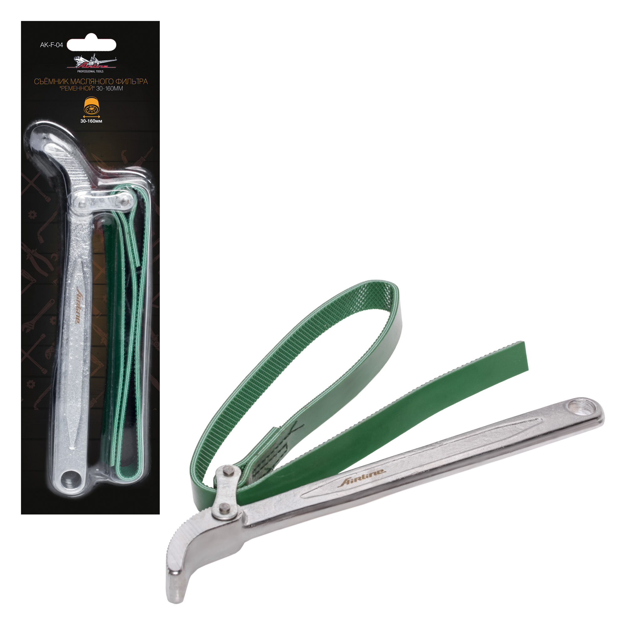AKF04 — Съемник асляного фильтра ременной AIRLINE