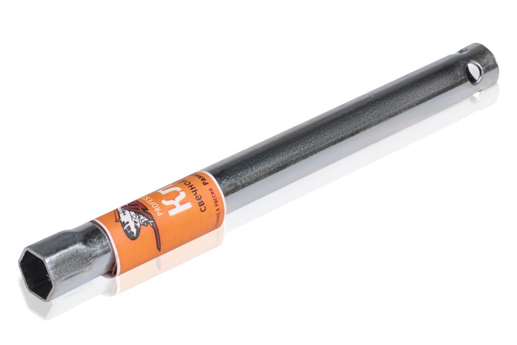 AKS03 — Ключ свечной трубчатый 16*230мм с резиновым фиксатором (AK-S-03) AIRLINE