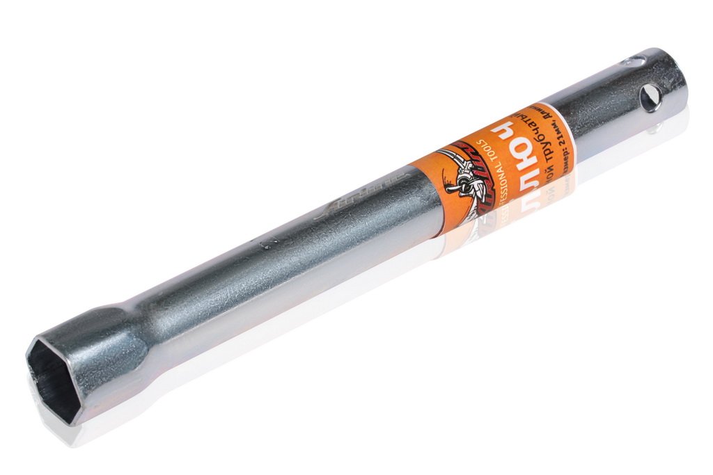 AKS06 — Ключ свечной трубчатый 21*230мм с резиновым фиксатором (AK-S-06) AIRLINE