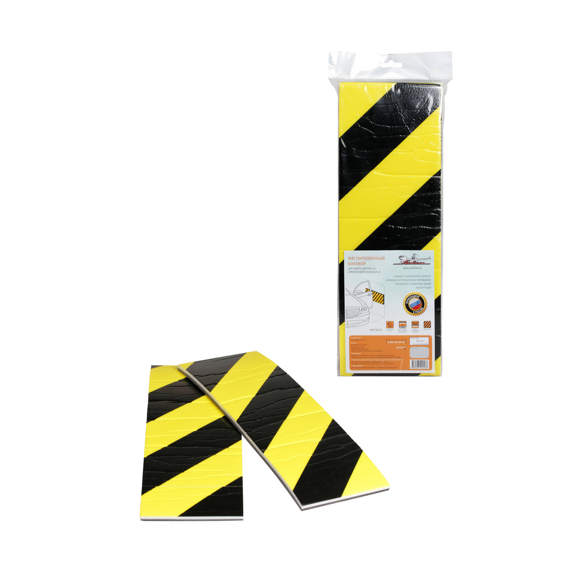 AMPSD01 — Мат парковочный угловой/фронтальный для защиты кузова 1 шт., самоклеящийся, (3,82533 см) AIRLINE