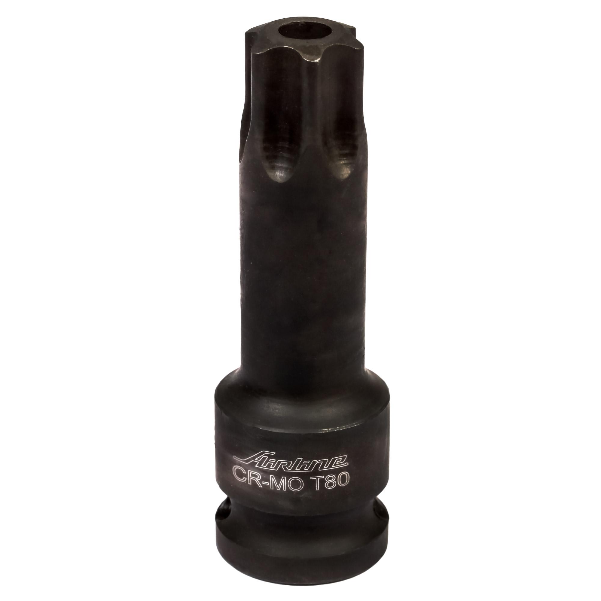 ATAS031 — Головка ударная торцевая 1/2 DR внешний TORX T80 L=78 мм (ATAS031) AIRLINE