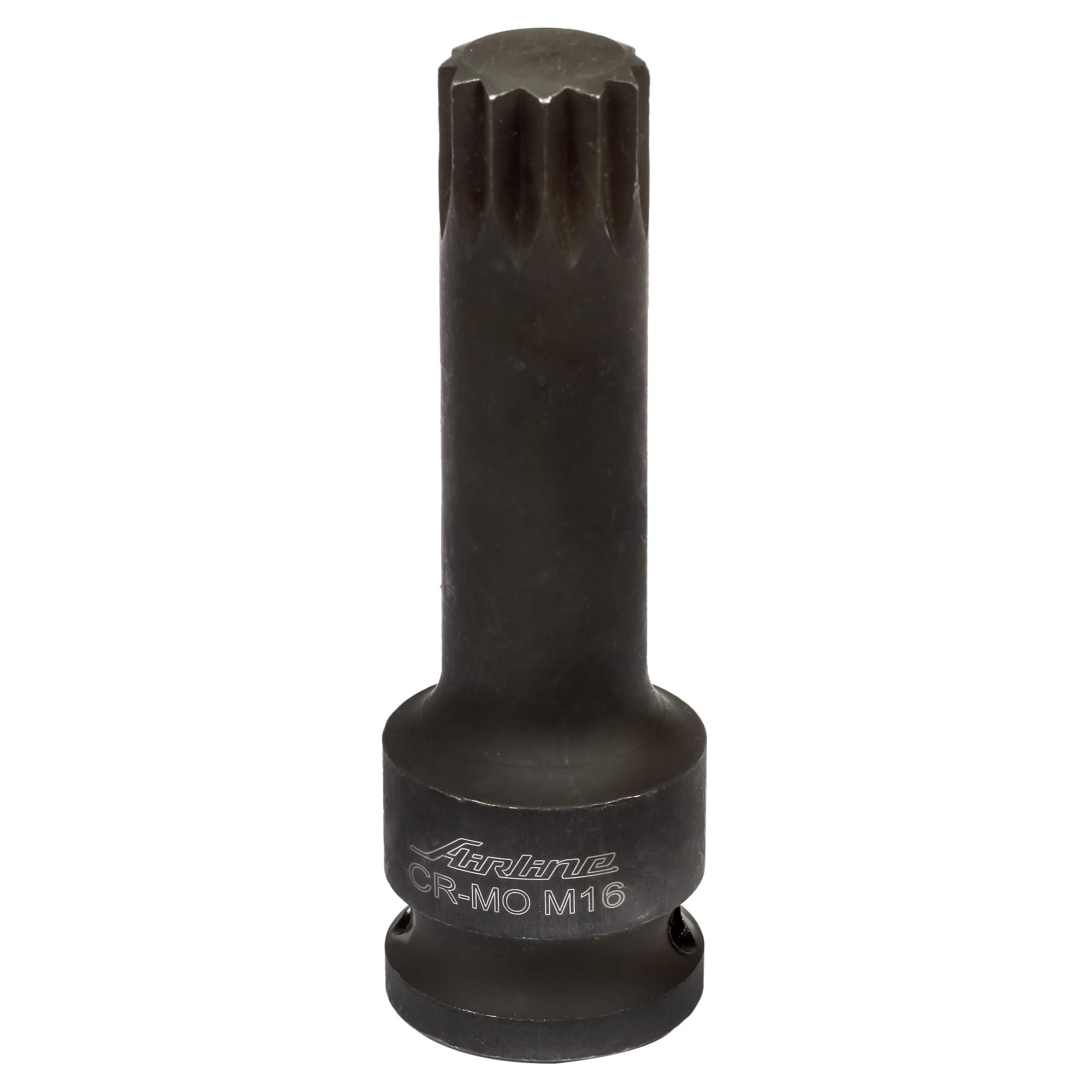 ATAS038 — Головка ударная торцевая 1/2 DR внешний SPLINE M16 (ATAS038) AIRLINE