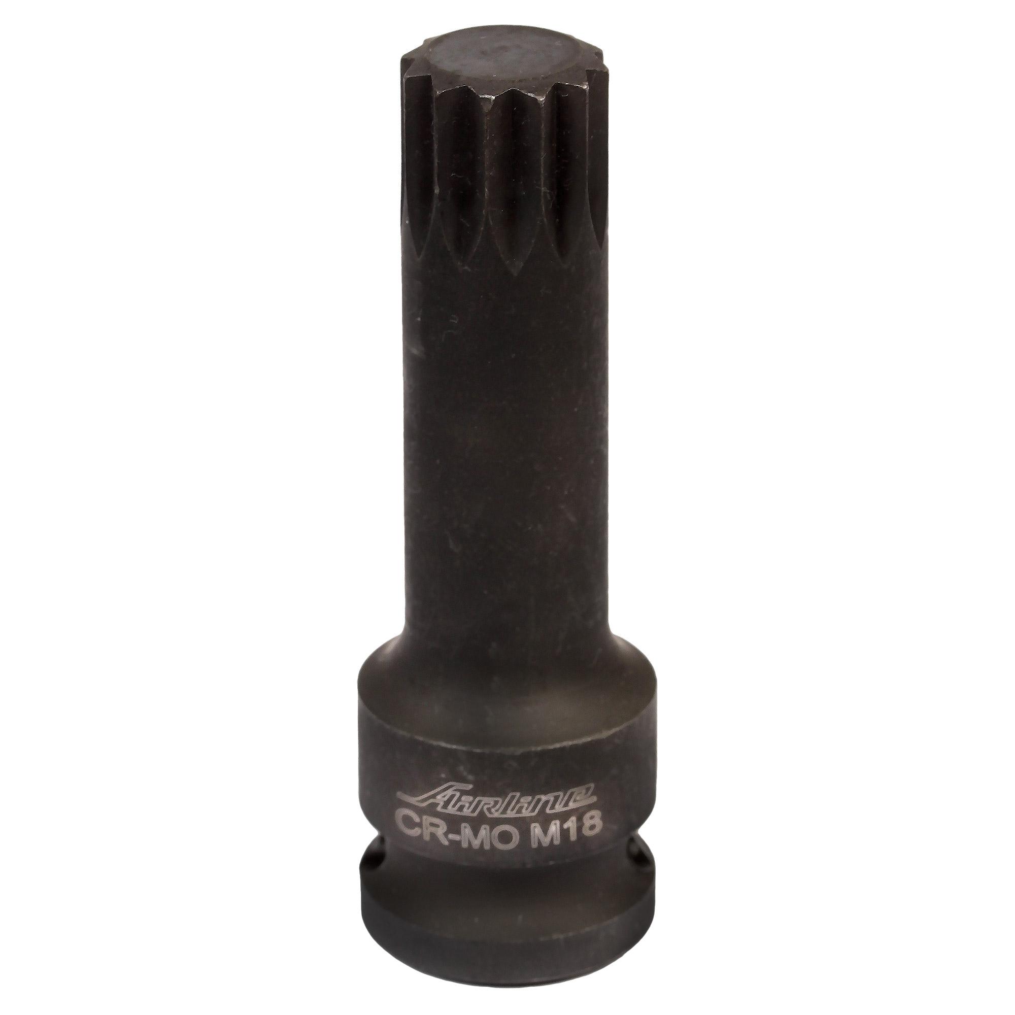 ATAS039 — Головка ударная торцевая 1/2 DR внешний SPLINE M18 (ATAS039) AIRLINE