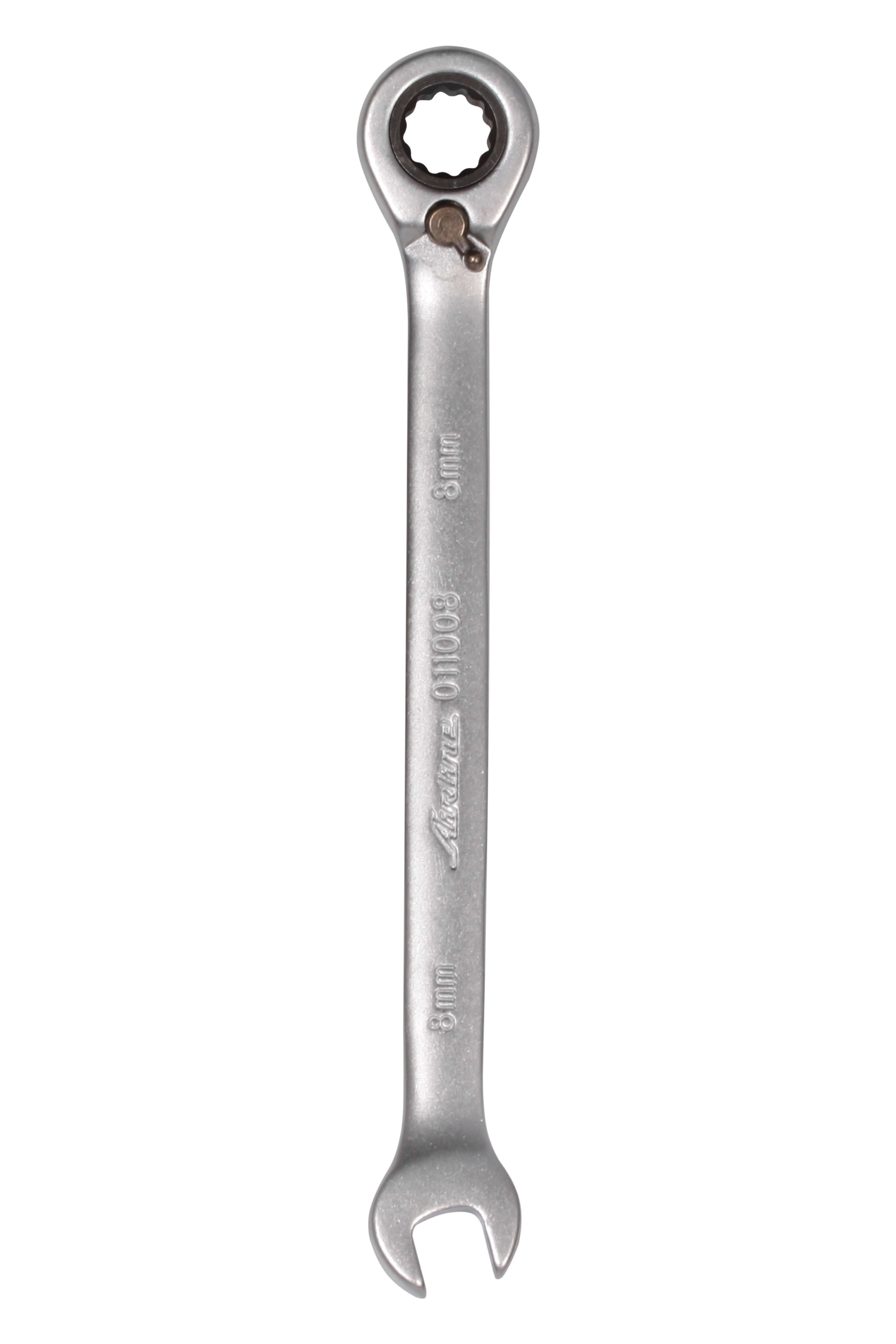 ATRRS01 — Ключ комбинированный трещоточный с переключателем 8мм (AT-RRS-01) AIRLINE