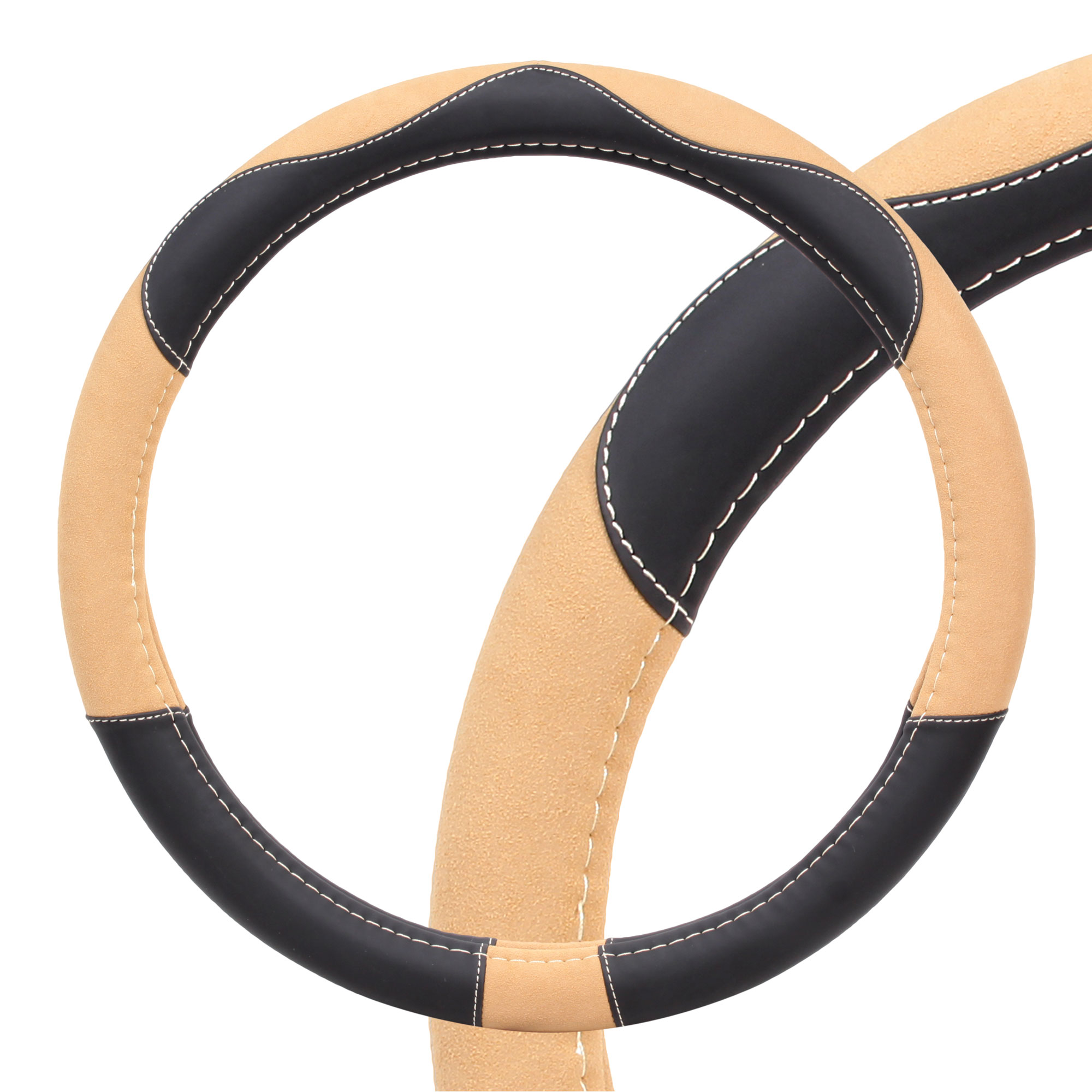 AWCCM07L — Оплтка на руль AIRLINE из искусственной замшикожи песочныйчрный 40 смL AWCCM07L AIRLINE