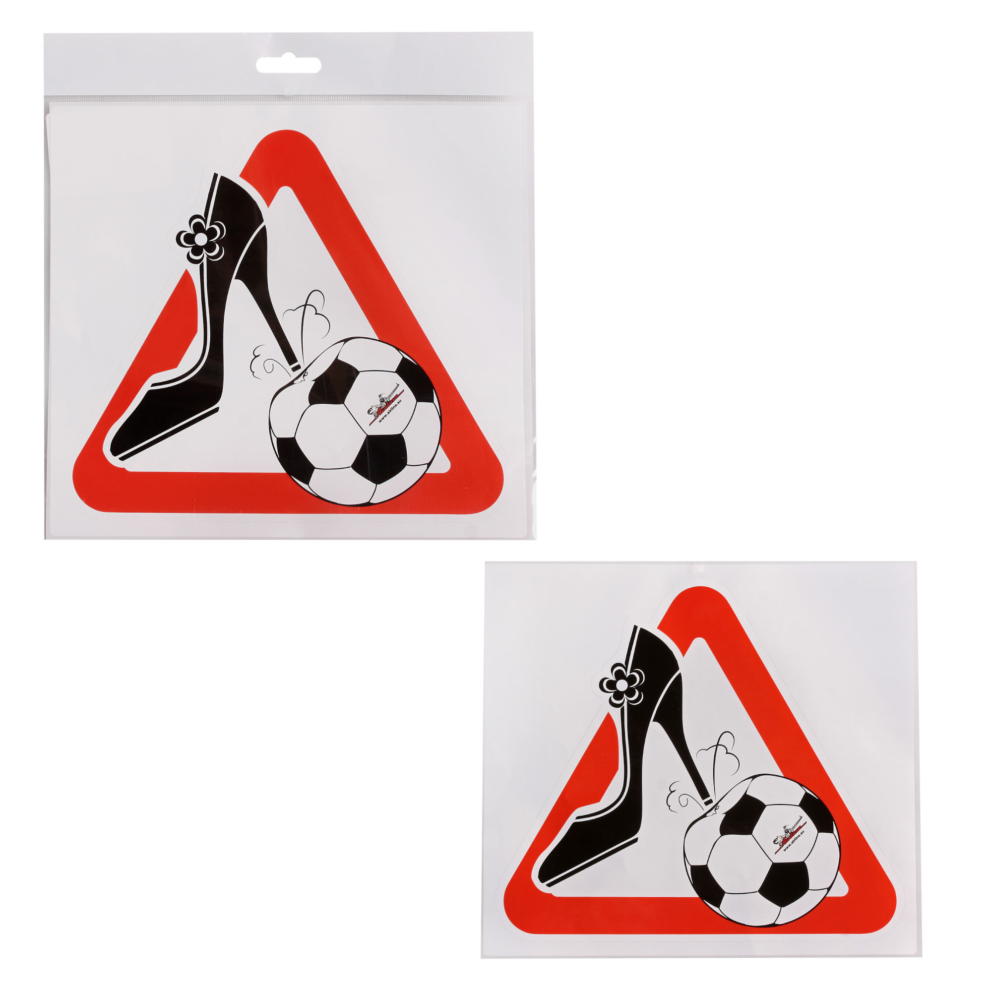 AZNCW03 — Знак женщина за рулем, чм 18, наружный, самоклеящийся (200200 мм), в уп1шт AIRLINE