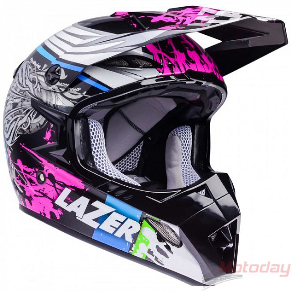 MLE034110 — ШлемMX8FLASHPUREGLASS LAZER