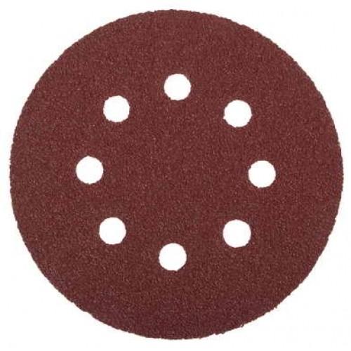 35562125600 — Круг шлифовальный зубр мастер универсальный  из абразивной бумаги на велкро основе  8 отверстий  р600  125мм  5шт ЗУБР