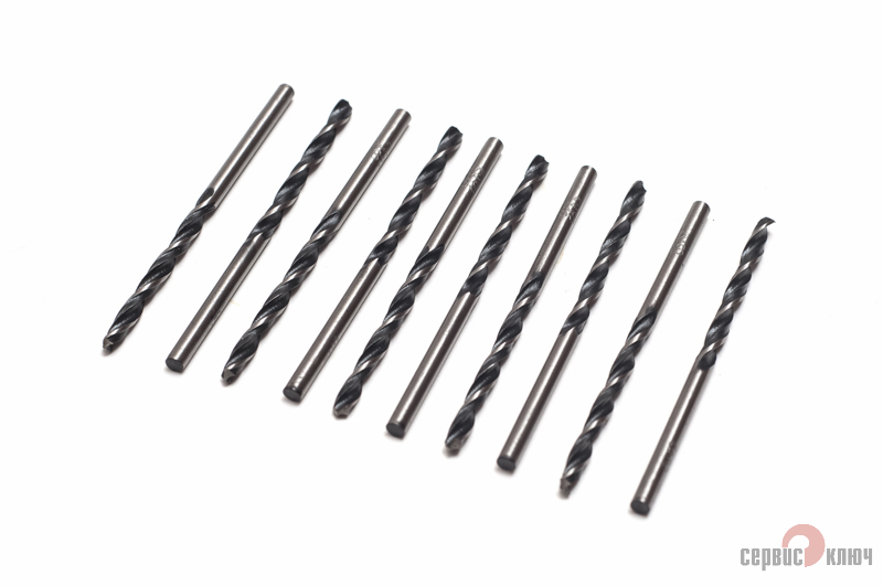 72232 — Сверло по металлу 3,2 мм сервис ключ (10 шт) СЕРВИС КЛЮЧ