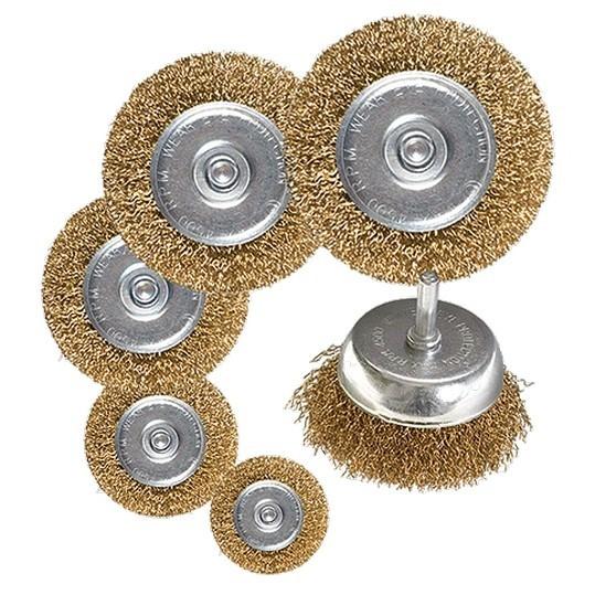 74496 — Набор щеток для дрели плоских чашка со шп MATRIX