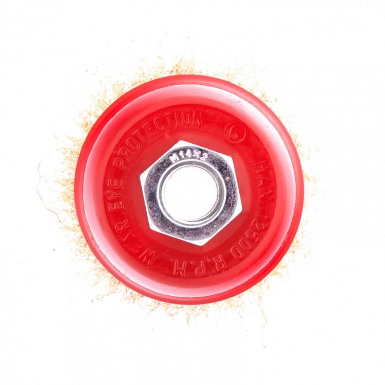 74603 — Щетка для ушм чашкаатунированная витая проволока MATRIX