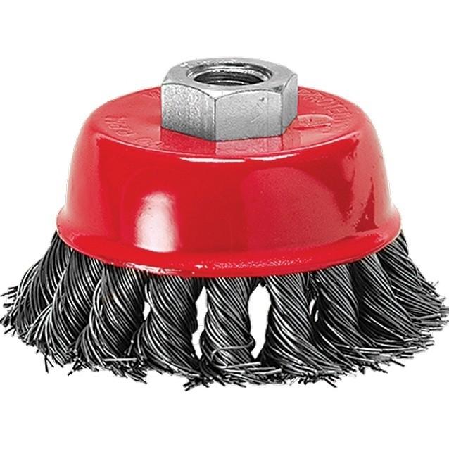 74624 — Щетка для ушм чашка крученая еталлическая проволока MATRIX