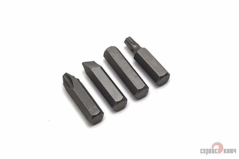 76504 — Набор бит ( 4 предм.) сервис ключ 10мм для ударной отвертки под головку СЕРВИС КЛЮЧ