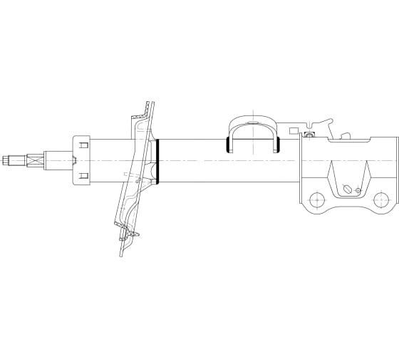 30354 — Амортизатор газомасляный (двухтрубный , спереди справа , Geely ) TRIALLI