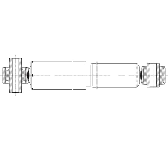 14506 — Амортизатор газомасляный (двухтрубный , сзади слева/справа , Nissan ) TRIALLI