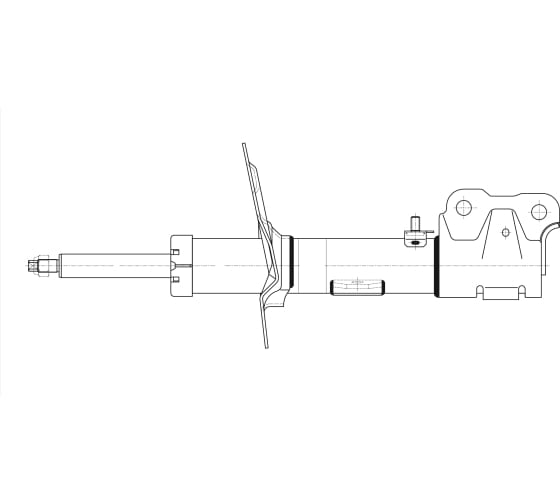 11155 — Амортизатор газомасляный (двухтрубный , спереди справа , Mitsubishi ) TRIALLI