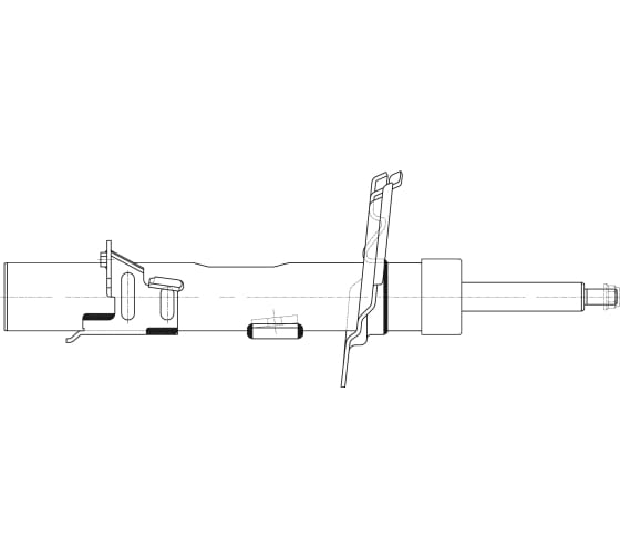 10394 — Амортизатор газомасляный (двухтрубный , спереди справа , Ford ) TRIALLI