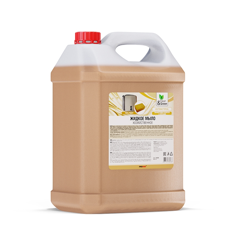 CG8066 — Жидкое мыло SOAPY хозяйственное 5 кг. CLEAN&GREEN CG8066 AVS