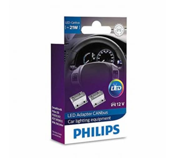 18957X2 — Обманка LED ламп 12V 21W (картон.упак.блист.типа 2 лампы) PHILIPS