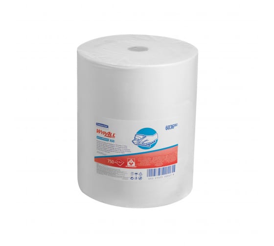 6036 — Протирочный материал KIMBERLYCLARK WYPALL X60, большой рулон, белый 6036 KIMBERLY-CLARK