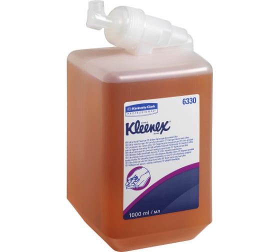6330 — Жидкое мыло для рук KIMBERLYCLARK KLEENEX ULTRA картридж, янтарный, 1 л 6330 KIMBERLY-CLARK