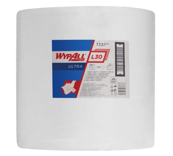 7331 — Протирочные салфетки WYPALL большой рулон, белый L30 ULTRA 7331 WYPALL