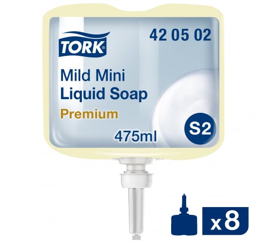 21309 — Жидкое мылокрем для рук TORK S2 мини 0.475 л 420502 21309 TORK