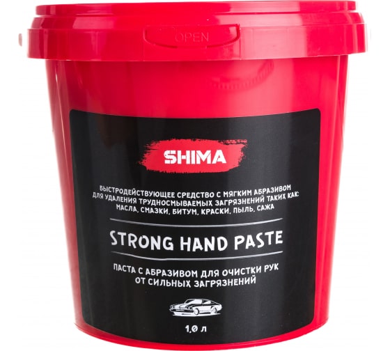 4603740920469 — Паста с абразивом для очистки рук SHIMA DETAILER STRONG HAND PASTE 1 л 4603740920469 SHIMA