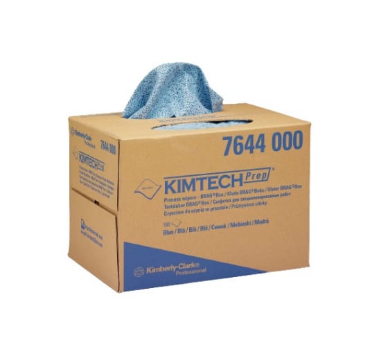 7644 — Протирочные салфетки KIMBERLYCLARK KIMTECH упаковка BRAG BOX, синий 7644 KIMBERLY-CLARK