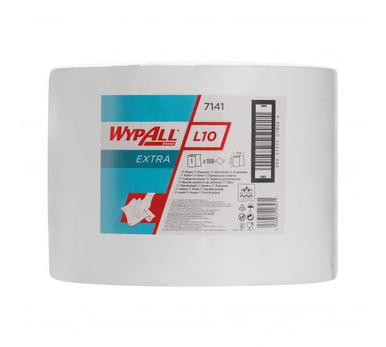7141 — Протирочные салфетки KIMBERLYCLARK WYPALL L10 EXTRA большой рулон, белый 7141 KIMBERLY-CLARK
