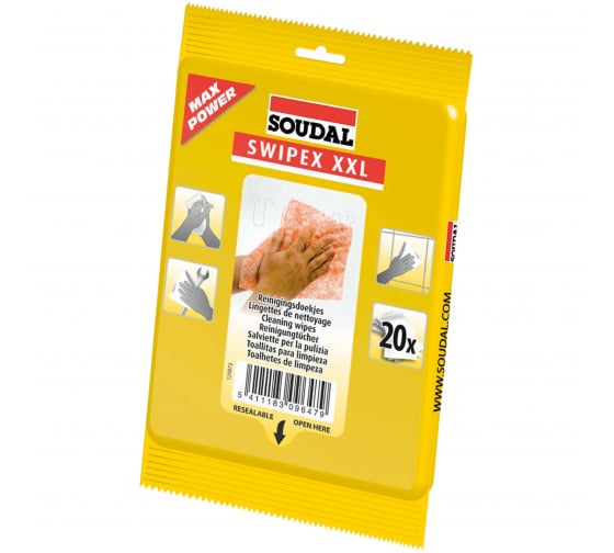 120874 — Салфетки, 20шт. SOUDAL Свипекс 120874 SOUDAL